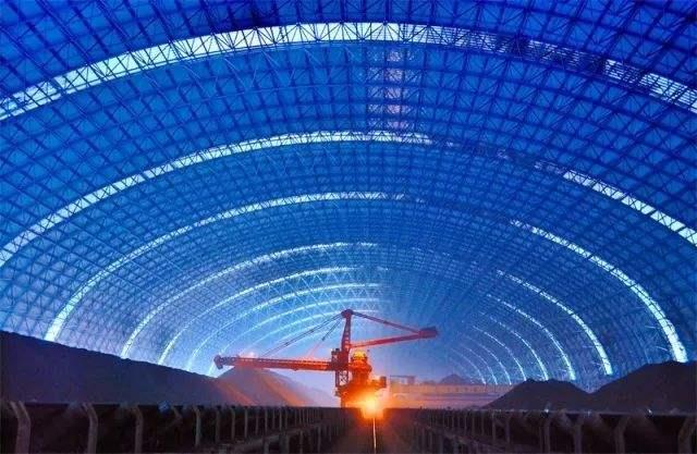 大冶亿优钢构工程师为您解析原料场封闭技术的特点和类型